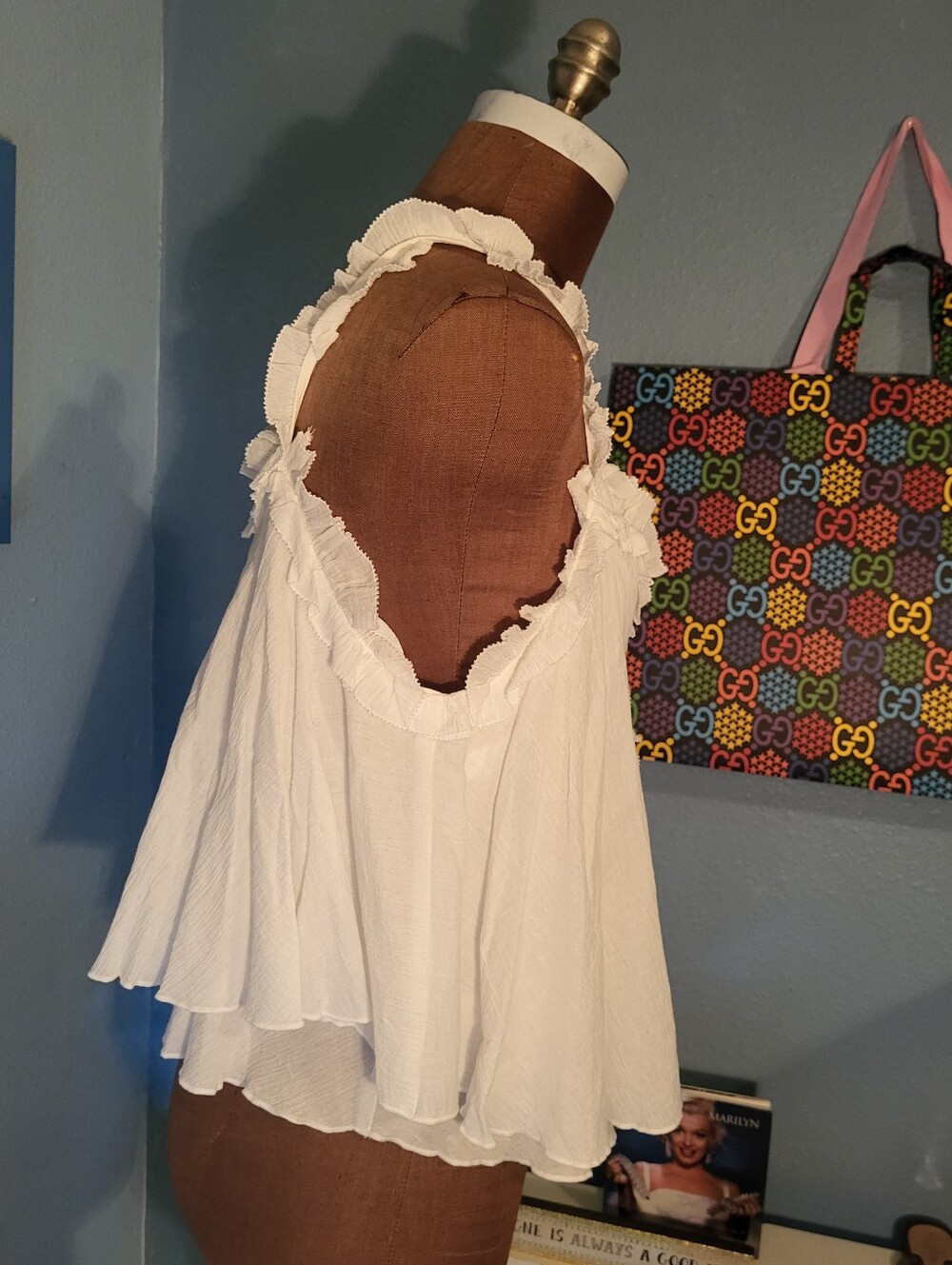 Mustard Seed Klara White V-Neck Top - Picture 5 of 9